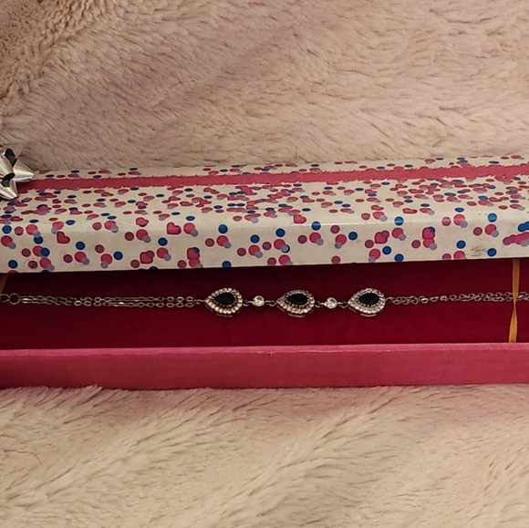 Sterling Silver Sapphire Bracelet - Picture 2 of 4